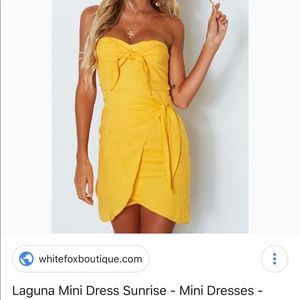 White fox boutique mini dress